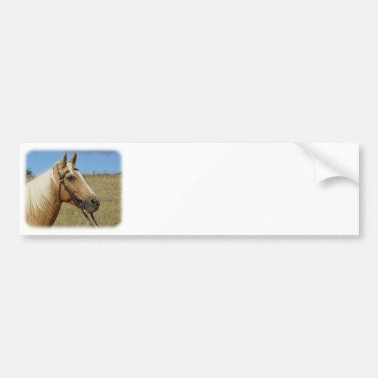 Palominopaarden 9R015D-184 Bumpersticker (Voorkant)
