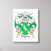 Palomo Family Crest Canvas Afdruk (Voorkant)