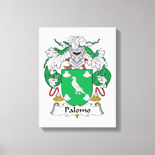 Palomo Family Crest Canvas Afdruk