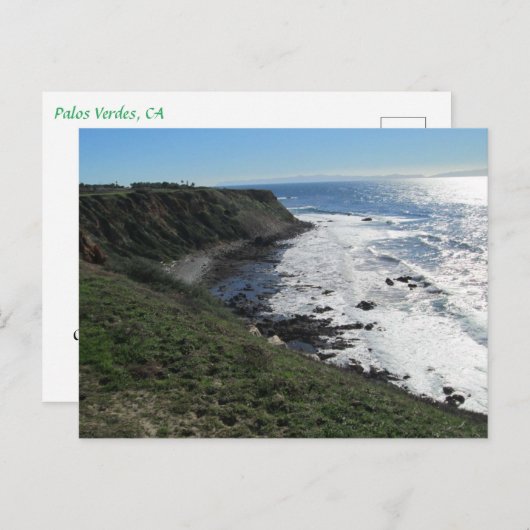 PALOS VERDES. CA #8 BRIEFKAART (Voorkant / Achterkant)