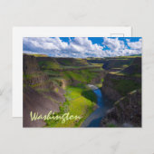 Palouse de Canyon Washington Briefkaart (Voorkant / Achterkant)