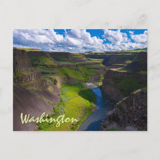 Palouse de Canyon Washington Briefkaart (Voorkant)