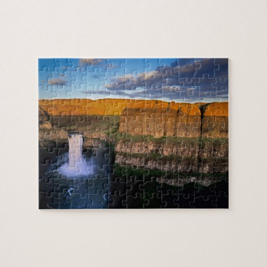 Palouse Falls in Washington Legpuzzel (Horizontaal)