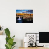 Palouse Falls in Washington Poster (Thuiskantoor)