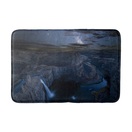 Palouse Falls Park & Melkweg | Staat Washington Badmat (Voorkant)