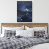 Palouse Falls Park & Melkweg | Staat Washington Canvas Afdruk (Insitu (Slaapkamer))