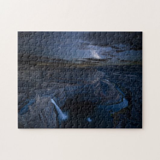 Palouse Falls Park & Melkweg | Staat Washington Legpuzzel (Horizontaal)
