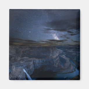 Palouse Falls Park & Melkweg   Staat Washington Magneet