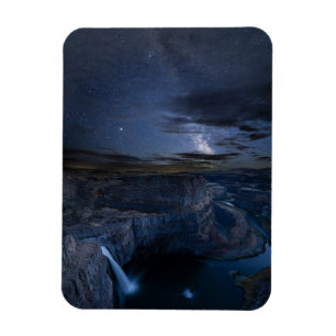 Palouse Falls Park & Melkweg   Staat Washington Magneet
