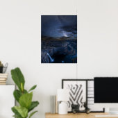 Palouse Falls Park & Melkweg | Staat Washington Poster (Thuiskantoor)