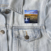 Palouse Falls State Park in Washington Vierkante Button 5,1 Cm (In situ)