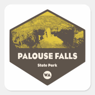 Palouse Herfsten State Park Washington Vierkante Sticker