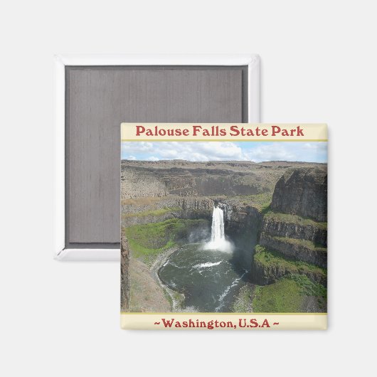 PALOUSE HERFSTEN STATE PARK WATERVALLEN MAGNEET (Voorkant / Achterkant)