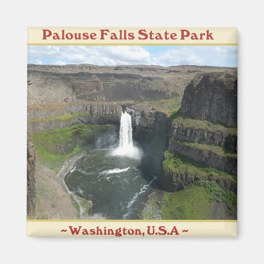 PALOUSE HERFSTEN STATE PARK WATERVALLEN MAGNEET (Voorkant)