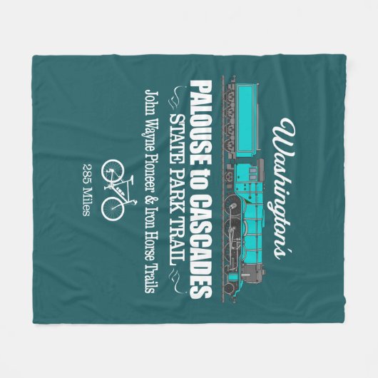 Palouse naar Cascades SPT (RT2) Fleece Deken (Voorkant (Horizontaal))