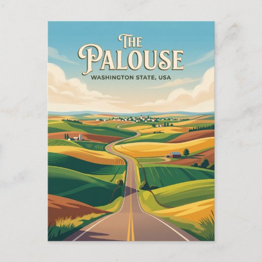 Palouse Scenic Byway USA Briefkaart (Voorkant)