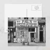 Pal's Coffee House, 1939 Briefkaart (Voorkant / Achterkant)