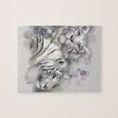 Pals.jpg Tigers tijger Witte tijger Legpuzzel (Horizontaal)