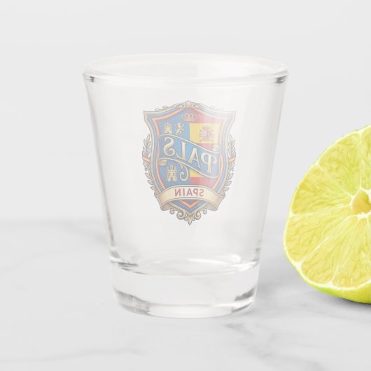 Pals Spanje Shot Glas (Achterkant)