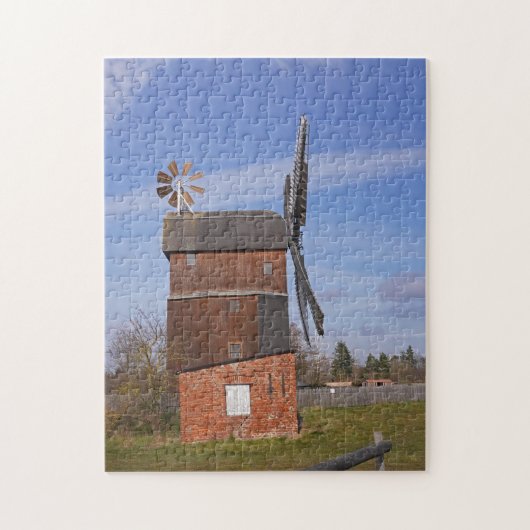 Paltrockwindmühle in Paray Legpuzzel (Verticaal)