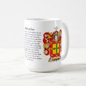 Palumbo, de Oorsprong, de Betekenis en de Crest Koffiemok (Voorkant rechts)