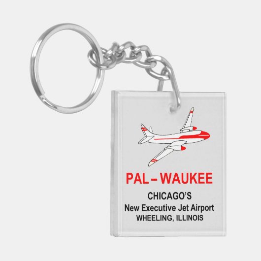 Palwaukee Airport, Wheeling, Illinois Sleutelhanger (Voorkant Links)