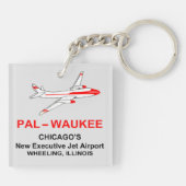 Palwaukee Airport, Wheeling, Illinois Sleutelhanger (Achterkant)