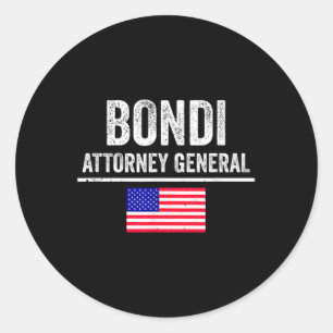 Pam Bondi procureur-generaal van President Trump P Ronde Sticker