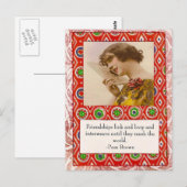 Pam Brown Friendship Quote Briefkaart (Voorkant / Achterkant)