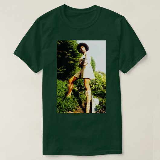 Pam Coffy Foxy Sheba Blaxploitation 1972 T-shirt (Design voorkant)