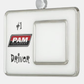 Pam Transport Verzilverd Omlijst Ornament (Links)