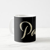 Pam white gold Handwriting Tasse Kaffeetasse Koffiemok (Voorkant links)