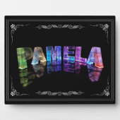 Pamela - de naam Pamela in 3D lichten (foto Fotoplaat (Voorkant)