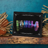 Pamela - de naam Pamela in 3D lichten (foto Fotoplaat (Zijkant)