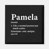 Pamela Name Definition Funny D  Magneet (Voorkant)