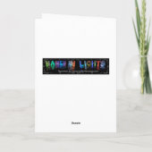Pamela - Name in Lights Greeting Card Kaart (Achterkant)