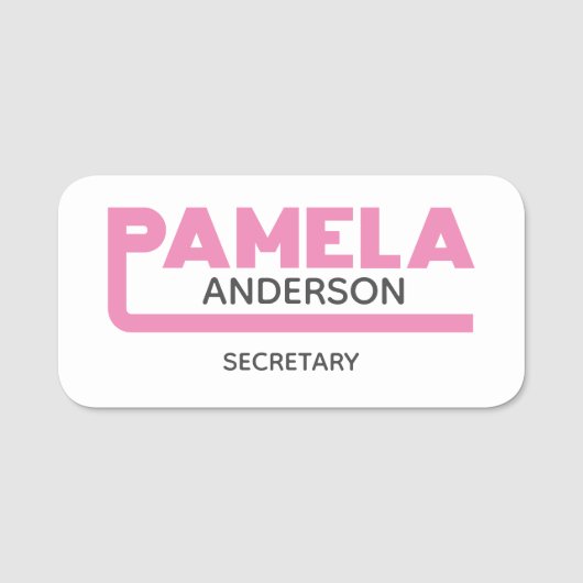 Pamela Name Tag (Voorkant)