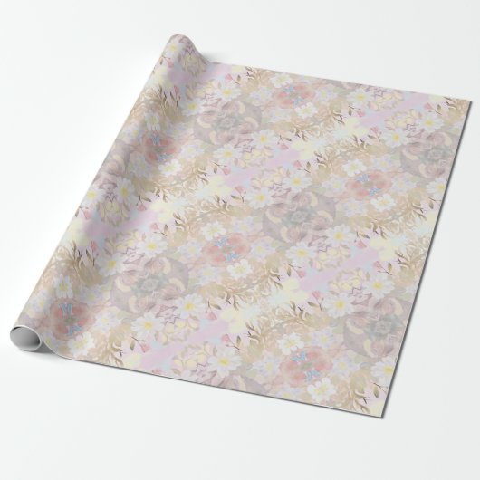 Pamela Pattern B Elegant cadeaupapier (Uitgerold)