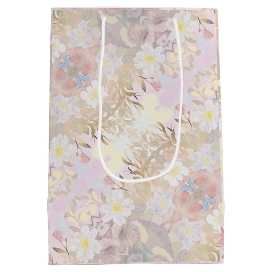 Pamela Pattern B Elegante Cadeaauverpakking Medium Cadeauzakje (Achterkant)