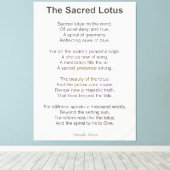 Pamela Storch - Het Heilige Lotus Gedicht Canvas Afdruk (Insitu (Houten vloer))