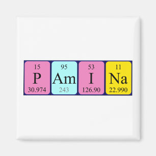 Pamina periodiek table name magnet