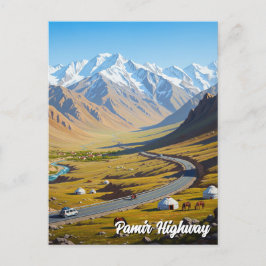 Pamir Highway Tadzjikistan Reis Briefkaart