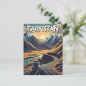 Pamir Highway Tajikistan Travel  Briefkaart (Staand voorkant)