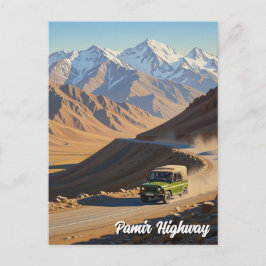 Pamir Highway Tajikistan Travel  Briefkaart
