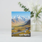 Pamir Highway Tajikistan Travel  Briefkaart (Staand voorkant)