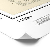 Pamlico River nautische kaart 11554 Poster (Hoek)