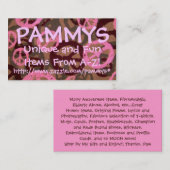 PAMMYS, http://www.zazzle.com/pammys*... Visitekaartje (Voorkant / Achterkant)