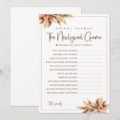 Pampa Gras Bruidsboeket Bruiloftsspelkaart Kaart (Voorkant / Achterkant)