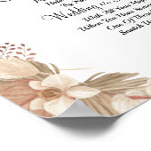 Pampa Gras bruidsfeest bord spel Poster (Hoek)