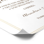 Pampa Gras Pimp je Prosecco Bruidsfeest Sign Poster (Hoek)